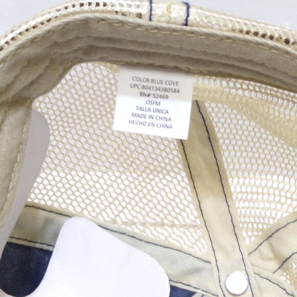 Time and Tru Trucker Baseball Cap Hat Denim Mesh Adjustable Strap Fits Most OSFM - Picture 9 of 10